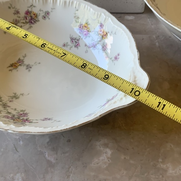 Set of 2 Theodore Haviland “Helene” Large Platter serving dishes bowls floral - Picture 7 of 12
